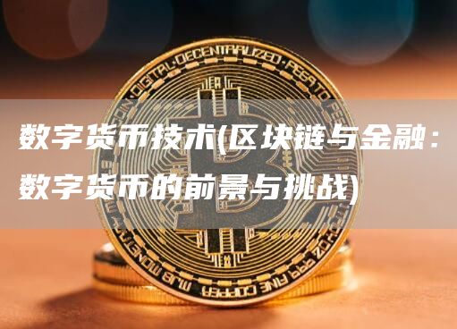 数字货币技术 - 区块链与金融:数字货币的前景与挑战
